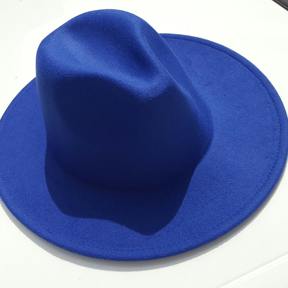 SOMETHING Blue Fedora - Picture 2 of 3